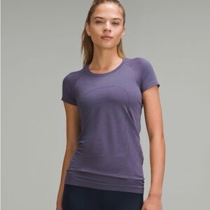 Lululemon Swiftly Tech Short Sleeve Shirt 2.0 Hip Length Size 10 Nightfall